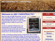 Tablet Screenshot of abcchiropractic.net