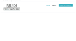 Desktop Screenshot of abcchiropractic.com.au